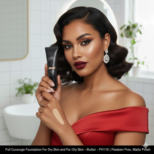 Full Coverage Foundation For Dry Skin and For Oily Skin – Butter – FH113 | Paraben Free, Matte Finish